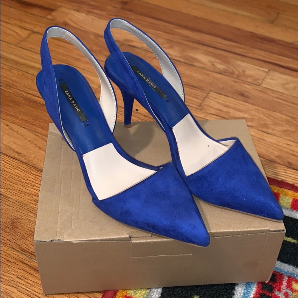 Zara Royal Blue Heels